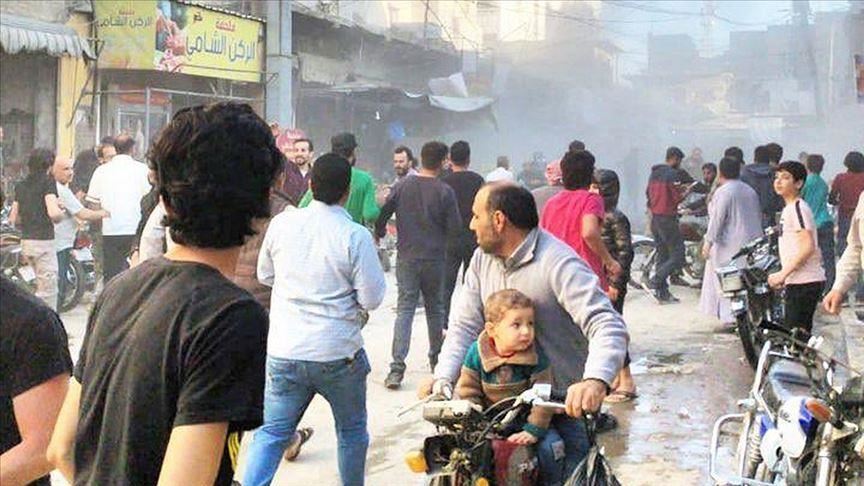 إصابة 11 مدنياً في تفجير إرهابي وسط "الباب" السورية