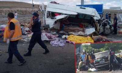 6 قتلى بحادث مروع بين شاحنة وحافلة في ولاية قونيا (صور)