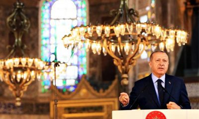 أردوغان يغرد بأغنية عن "آيا صوفيا" بـ9 لغات (فيديو)