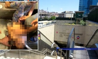 إنقاذ طفلة علقت بالدرج الكهربائي في إحدى محطات مترو إسطنبول (فيديو)