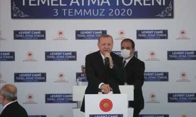 أردوغان يضع حجر الأساس لمسجد في إسطنبول