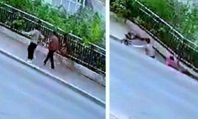فيديو صادم.. لحظة انشقاق الأرض وابتلاعها امرأتين على الطريق وسماع صراخ مدو