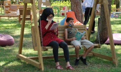 تركيا...افتتاح أول مكتبة للمطالعة في الهواء الطلق