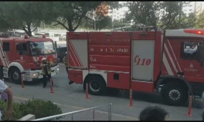 حريق داخل مول تجاري في منطقة بيليك دوزو باسطنبول (فيديو)