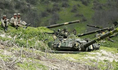 وزارة الدفاع الأرمينية تنشر فيديو للهجوم على الدبابات الأذرية (شاهد)