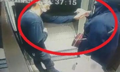 كاميرا تفضح متحرشا في بورصة التركية .. هذا ما فعله بالمرأة داخل المصعد (فيديو)
