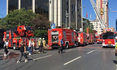 اندلاع حريق في مركز تجاري في بشكتاش وسط اسطنبول