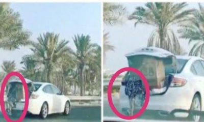 عائلة تضع الخادمة في صندوق السيارة بالبحرين (فيديو)