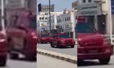شاهد موكب سلطان عمان هيثم بن طارق الضخم (فيديو)