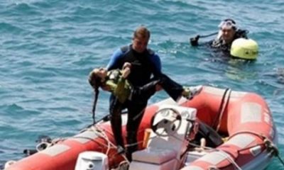 انتشال جثة امرأة وطفل رضيع إثر غرق مركب للمهاجرين