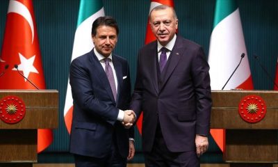 أردوغان يبحث مع رئيس وزراء إيطاليا قضايا إقليمية