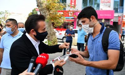 توزيع 5 آلاف إسوارة معقمة في إحدى بلديات إسطنبول (صور)