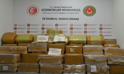 ضبط طن من مخدر القات في مطار إسطنبول