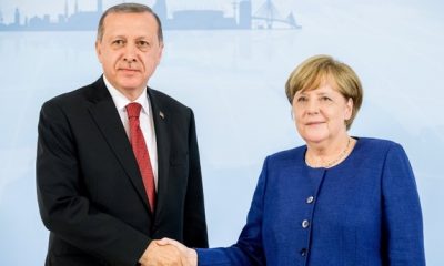 أردوغان وميركل يبحثان التطورات في القوقاز وشرقي المتوسط