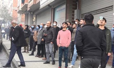 حريق يٌنسي المواطنين فيروس كورنا في سلطان غازي باسطنبول