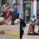 فيديو لرجل يضرب زوجته حتى الموت في الشارع