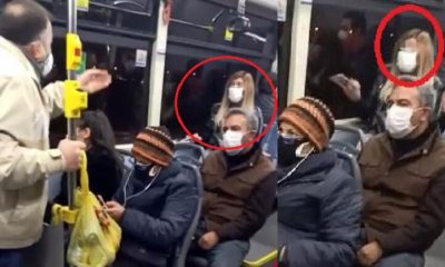 سيدة تركية تكتشف إصابتها بكورونا على متن الحافلة.. شاهد ردة فعل الركاب