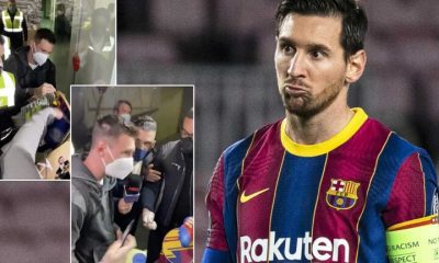 إيقاف ميسي في مطار برشلونة بعد 15 ساعة من الطيران (فيديو)