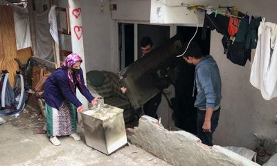 احتراق منزل بالكامل بسبب الموقد شمال تركيا