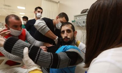 منظمة الهلال التركي تمد يد العون لشاب سوري معاق