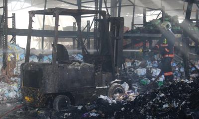 حريق كبير في مستودع لسلسلة متاجر في أنقرة وخسائر مادية كبيرة(صور)