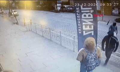 شاهد شجاعة فتاة ووالدتها في إحباط عملية سرقة لمحل ذهب باسنيورت