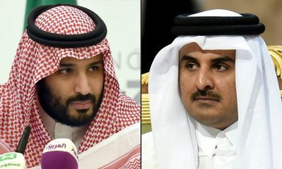 شاهد .. الأمير محمد بن سلمان يستقبل أمير قطر " بالأحضان " بعد قطيعة 3 سنوات