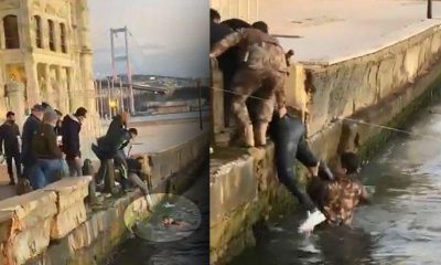 إسطنبول.. إنقاذ سائح من الغرق.. سقط أثناء التقاط صورة تذكارية (فيديو)