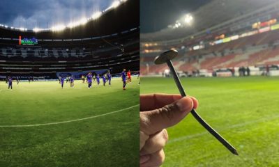 مسمار يتسبب بإصابة مروعة للاعب أثناء مباراة (صور+ فيديو)