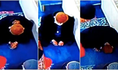 شاهد.. لحظة وفاة مواطن تركي خلال صلاته في المسجد