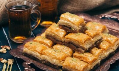 حلويات شرقية سهلة ولذيذة وصفة الجلاش بالمكسرات