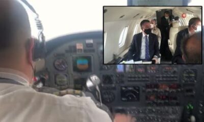 هبوط اضطراري لطائرة وزير تركي بسبب خلل فني بالمحركات