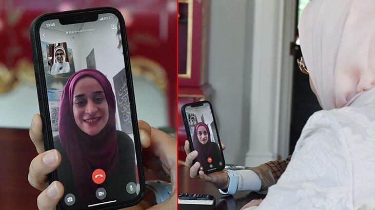 تركيا اليوم بالصور..أمينة أردوغان تهاتف "أيقونة النضال" مريم عفيفي فماذا جاء بالمكالمة؟ بالصور..أمينة أردوغان تهاتف "أيقونة النضال" مريم عفيفي فماذا جاء بالمكالمة؟
