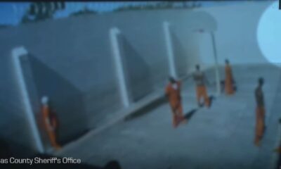 شاهد.. محاولة غريبة للهروب من سجن أمام كاميرات