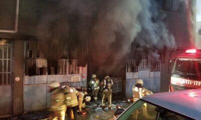 اندلاع حريق ضخم في مصنع بولاية إسطنبول.. صور