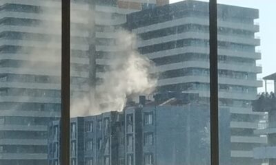 اندلاع حريق في شقة سكنية بمنطقة جمهوريات غرب إسطنبول (صورة)