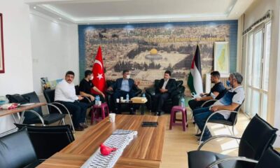 وفد من بلدية إسطنبول يزور مقر رابطة الجالية الفلسطينية في إسطنبول