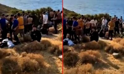 فيديو يثير استغراب الأتراك.. لاجئون عالقون بسبب الحرائق في موغلا