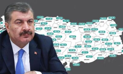 وزير الصحة التركي ينشر أسماء الولايات التي سجلت أعلى عدد بإصابات كورونا خلال الأسبوع الماضي