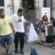 بالصور..حالة من الذعر والخوف بسبب حريق اندلع في فندق تاريخي بإسطنبول