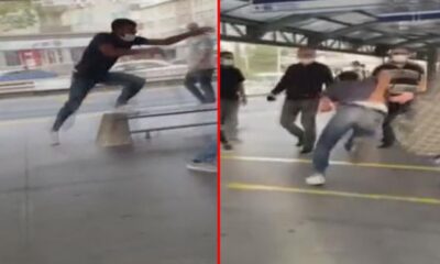 بالفيديو: شجار عنيف بين مواطنين في محطة متروبوس بإسطنبول