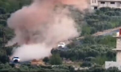 بالفيديو.. تفجير يحرق سيارة جنود أتراك على طريق أريحا بإدلب