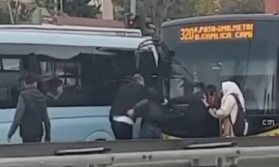 شاهد بالفيديو قتال سائقين عند إشارة المرور في إسطنبول