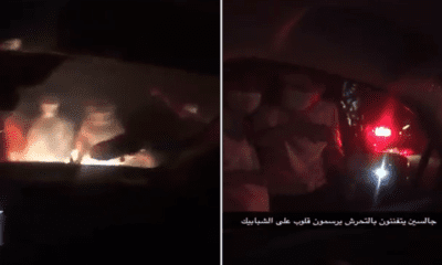 "يتفننون بالتحرش".. غضب في السعودية بعد تجمهر عدد كبير من الشباب حول سيارة فتيات بالرياض (فيديو)