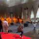 مصر.. حريق هائل في موقع افتتاح مهرجان الجونة السينمائي(فيديو)