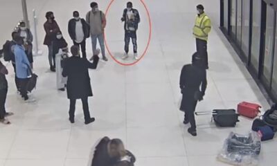 شاهد بالفيديو.. لحظة وفاة إفريقي بمطار إسطنبول انفجرت أكياس مخدرات في بطنه