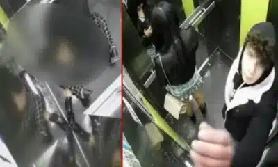شاب سوري يتحرش بفتاة في المصعد بإسطنبول (فيديو)