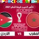 موعد مباراة المغرب والأردن في كأس العرب 2021 والقنوات الناقلة