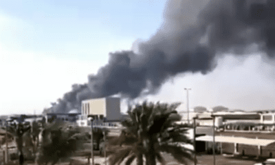 مقطع فيديو متداول للقطات الأولى من الانفجار والحرائق في أبو ظبي