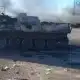شجاعة نادرة.. شابة أوكرانية تباغت مدرعة روسية وتحرقها